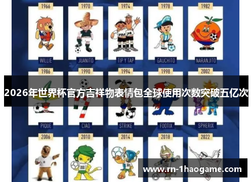 2026年世界杯官方吉祥物表情包全球使用次数突破五亿次